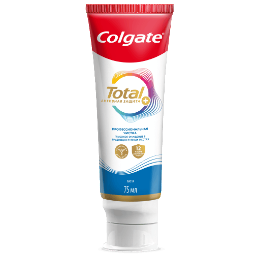Colgate total 12 профессиональная чистка зубная паста 75 мл