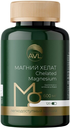 Купить Магний хелат 120 шт. капсулы массой 636 мг цена