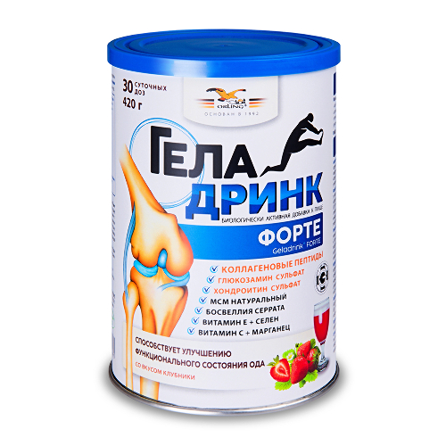 Купить Геладринк форте 420 гр порошок/клубника/ цена