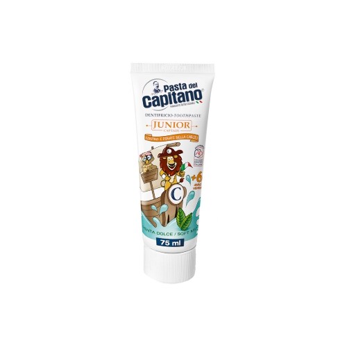 Pasta del capitano зубная паста детская junior soft mint 6+/мягкая мята 75 мл