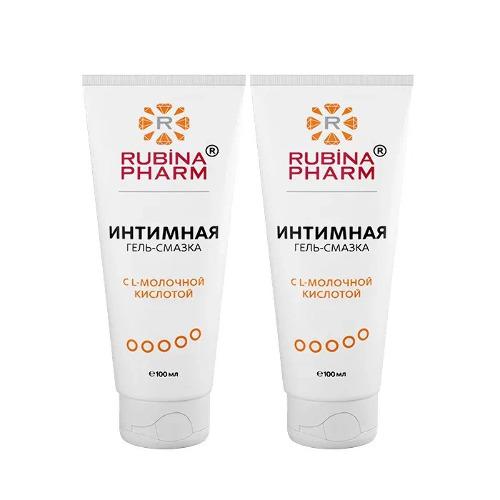 Набор 1+1 со скидкой: Rubinapharm гель-смазка интимная с l-молочной кислотой