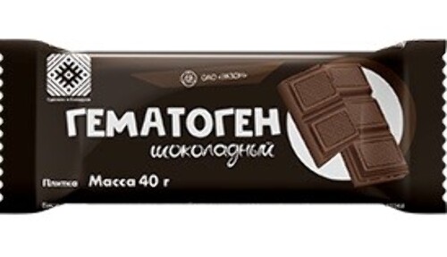 Гематоген шоколадный 40 гр/экзон/