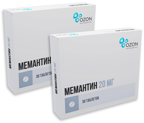 Набор из 2-х упаковок Мемантин 20мг №30 со скидкой!