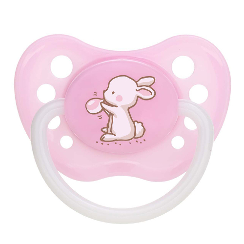 Купить Canpol babies соска-пустышка силиконовая little cutie 0-6 розовый цена