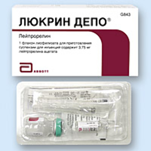Люкрин депо 3,75 мг 1 шт. флакон лиофилизат для приготовления суспензии