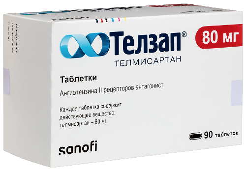 Телзап 80 мг 90 шт. таблетки
