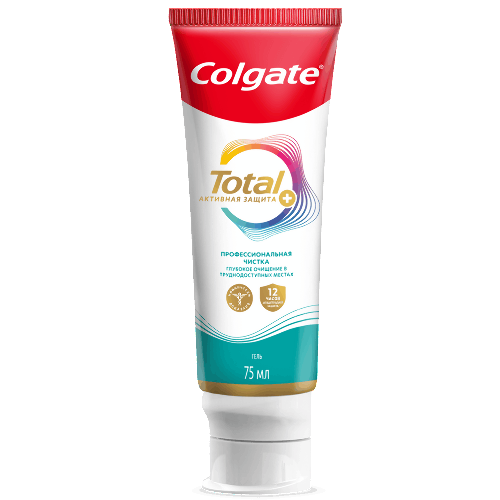 Colgate total 12 профессиональная чистка гель зубная паста 75 мл