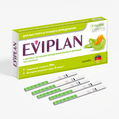 Тест для определения овуляции eviplan 5 шт.