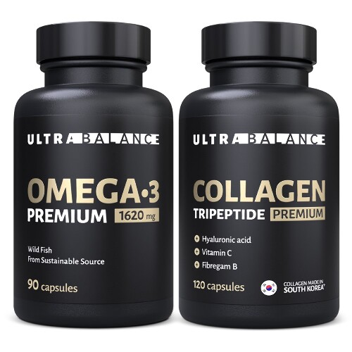 НАБОР ULTRABALANCE ОМЕГА-3 N90 КАПС и КОЛЛАГЕН ТРИПЕПТИД ПРЕМИУМ N120 КАПС