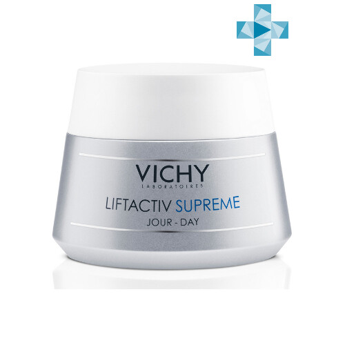 Купить Vichy Liftactiv Supreme Антивозрастной крем-уход для лица против морщин, для упругости и омоложения нормальной и комбинированной кожи, 50 мл цена