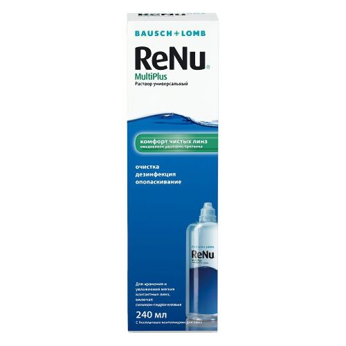 Купить ReNu MultiPlus универсальный раствор для линз 240 мл цена
