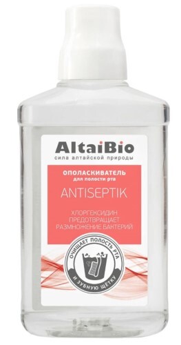 Купить Алтайбио ополаскиватель для полости рта antiseptik 400 мл цена
