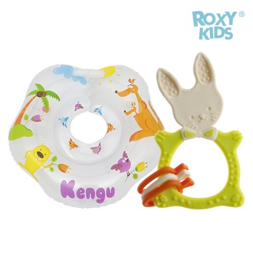 Купить Roxy-kids круг на шею для купания малышей kengu 0+ цена