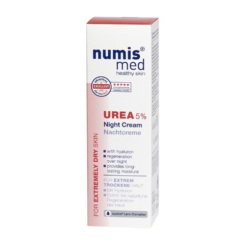 Numis med крем ночной для лица с 5% мочевиной и гиалуроновой кислотой для очень сухой кожи увлажняющий 50 мл
