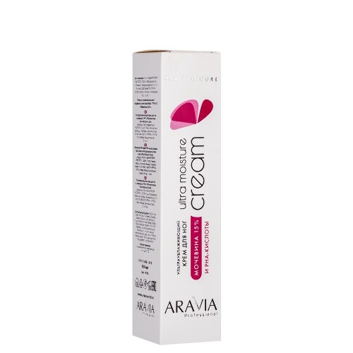 Aravia professional крем для ног ультраувлажняющий с мочевиной 15% и pha-кислотами 100 мл