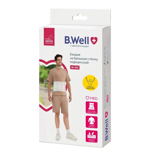 Бандаж med w-425 на брюшную стенку/белый/m