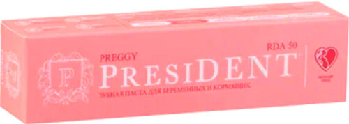 Купить President profi зубная паста preggy 50 мл цена