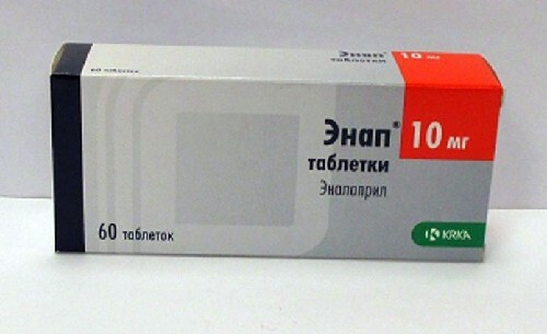 Энап 10 мг 60 шт. таблетки