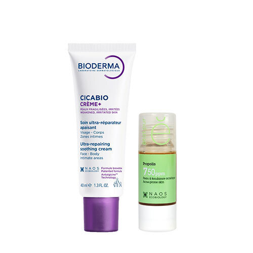 Набор BIODERMA CICABIO КРЕМ ПЛЮС КРЕМ ВОССТАНАВЛИВАЮЩИЙ И УСПОКАИВАЮЩИЙ 40МЛ + ETAT PUR СЫВОРОТКА С ПРОПОЛИСОМ 15МЛ