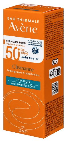 Avene cleanance флюид солнцезащитный для проблемной кожи spf50+ 50 мл