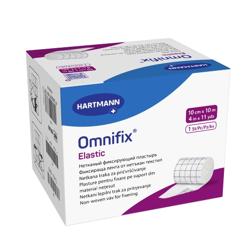 Пластырь omnifix elastic фиксирующий на основе из нетканого-материала (в рулоне) н/стер 10 смx10 м