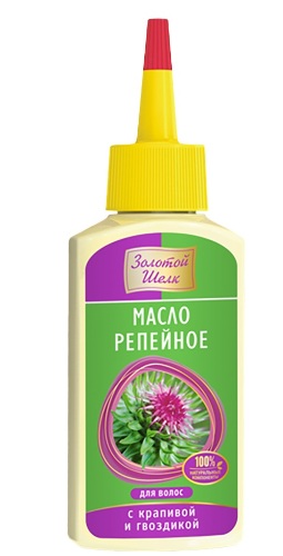 Купить Золотой шелк репейное масло для волос с крапивой и гвоздикой 90 мл цена