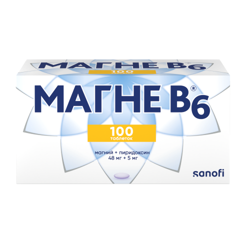 Купить Магне в6 100 шт. таблетки, покрытые оболочкой цена