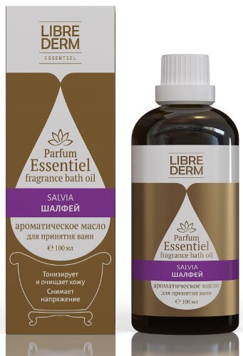 Купить Librederm parfum essentiel масло для принятия ванн ароматическое шалфей 100 мл цена