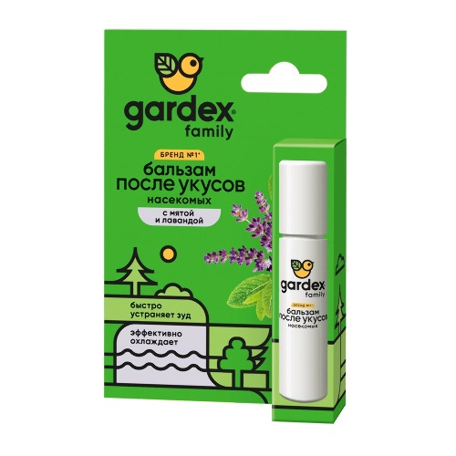 Купить Gardex family бальзам после укусов насекомых 7 мл/роликовый цена