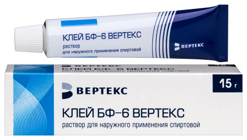 Купить Клей бф-6 вертекс раствор для наружного применения спиртовой 15 гр цена