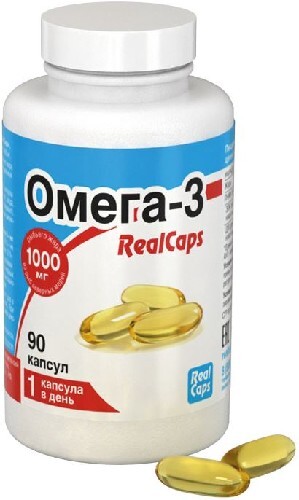 Купить Омега-3 realcaps 90 шт. капсулы массой 1400 мг цена
