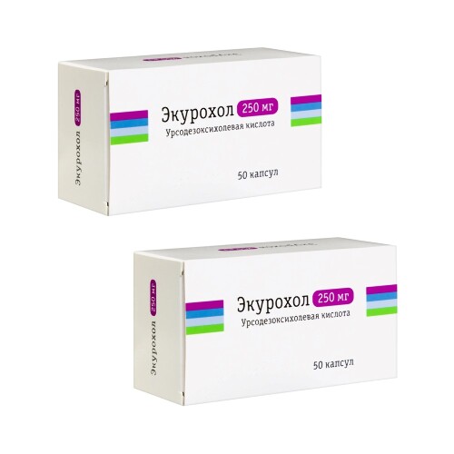 Набор со скидкой за 2 упаковки Экурохол 250 мг 50 шт