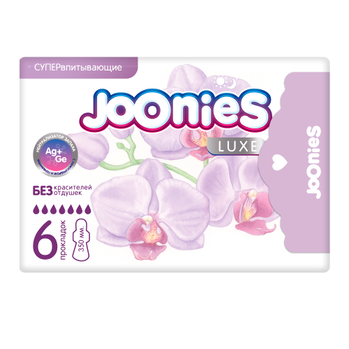 Купить Joonies прокладки ночные гигиенические женские 6 шт./ luxe цена