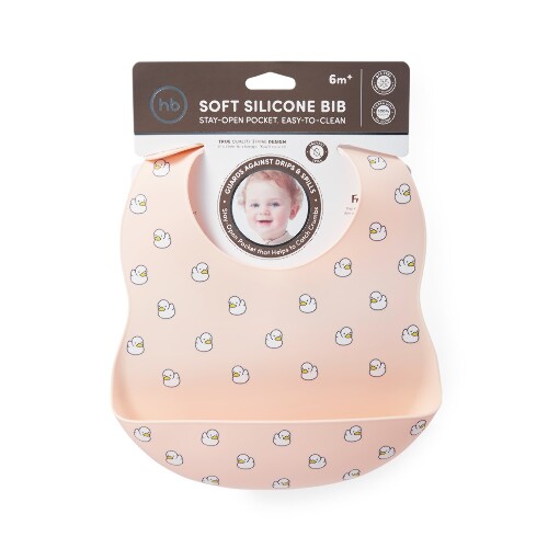 HAPPY BABY ФАРТУК НАГРУДНЫЙ СИЛИКОНОВЫЙ BIB 6+/УТЯТА