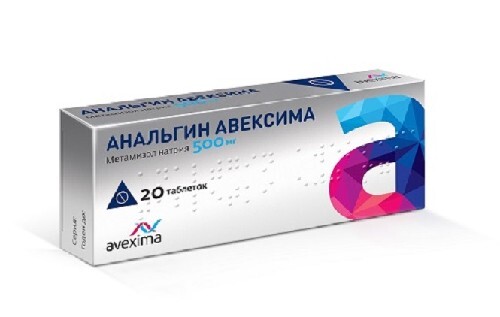 Купить Анальгин авексима 500 мг 20 шт. таблетки цена