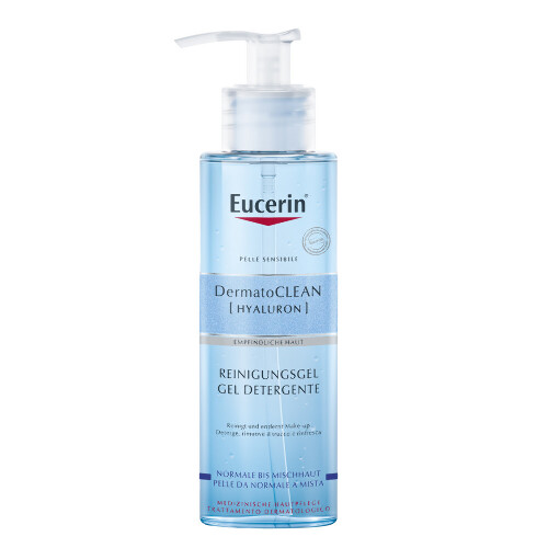 Eucerin dermatoclean освежающий и очищающий гель для умывания 200 мл