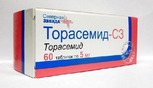 Торасемид-сз 5 мг 60 шт. таблетки