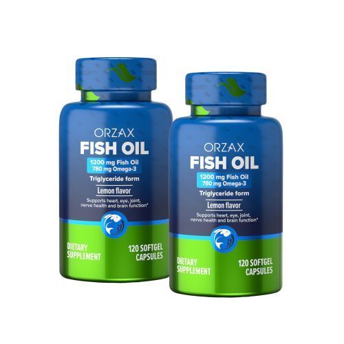 НАБОР ИЗ 2 УП. ОРЗАКС ФИШ ОЙЛ (РЫБИЙ ЖИР) 120 КАПС.