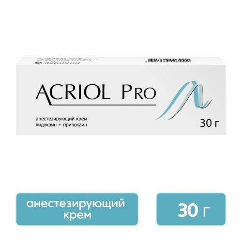 Акриол про 2,5%+2,5% крем для местного и наружного применения 30 гр