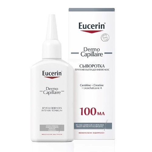 Купить Eucerin dermo capillaire сыворотка против выпадения волос 100 мл цена