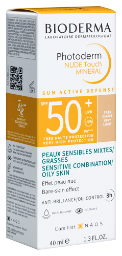 BIODERMA PHOTODERM NUDE TOUCH ФЛЮИД СОЛНЦЕЗАЩИТНЫЙ С ТОНОМ SPF 50+