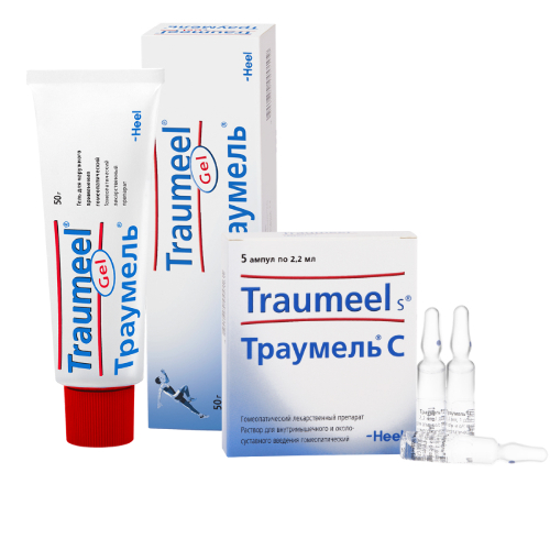 Набор Траумель гель 50г + Траумель С раствор д/внутримыш. введ. 2,2 мл амп.№5