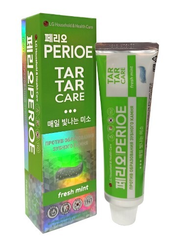 Купить Perioe зубная паста tar tar care fresh mint свежая мята против зубного камня 120 гр цена