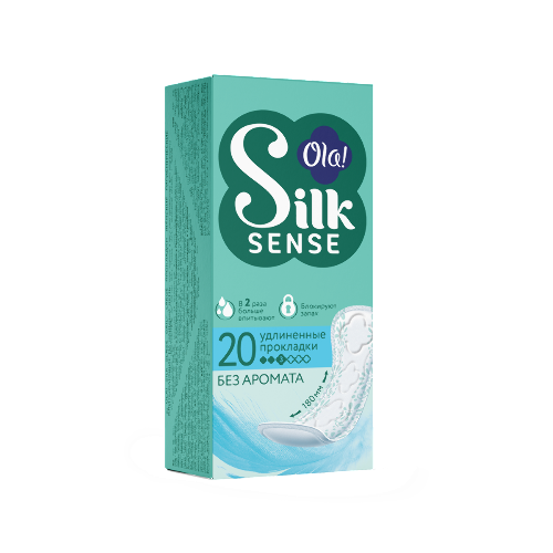 Ola silk sense прокладки ежедневные daily large 20 шт./без аромата