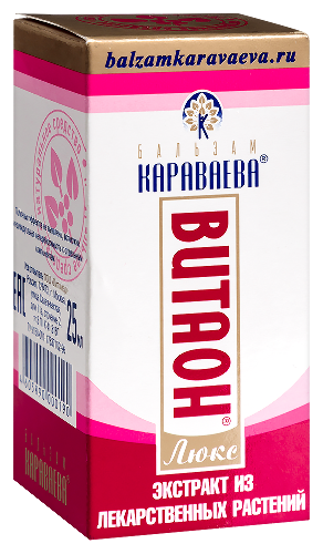 Витаон-люкс бальзам караваева для ухода за кожей 25 мл