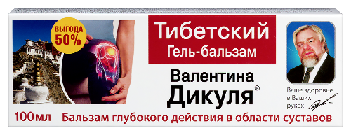Валентина Дикуля гель-бальзам для тела тибетский 100 мл
