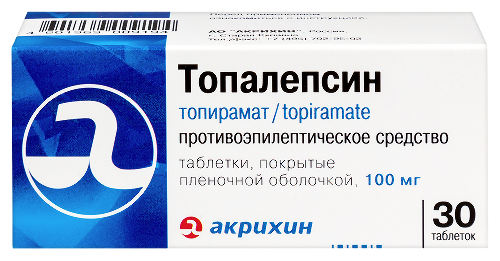 Топалепсин 100 мг 30 шт. таблетки, покрытые пленочной оболочкой