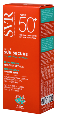 Svr sun secure безопасное солнце крем-мусс с эффектом "фотошопа" spf50+ 50 мл