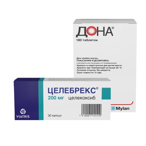 Набор Дона 180 таб + Целебрекс 200 мг №30 капс по спеццене!