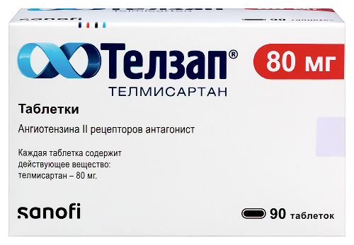 Телзап 80 мг 90 шт. таблетки